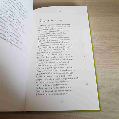 CANTI - GIACOMO LEOPARDI - CORRIERE DELLA SERA - 2004