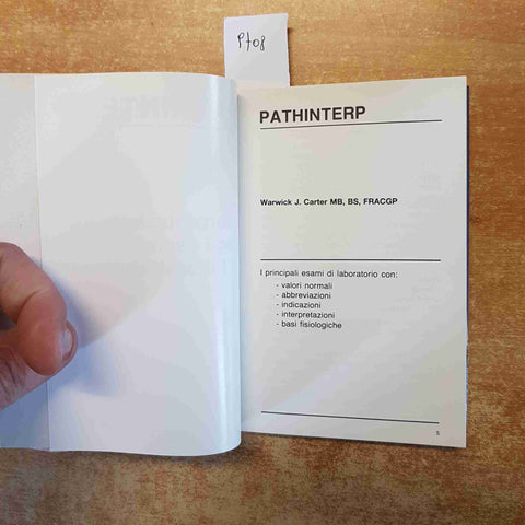 PATHINTERP INTERPRETAZIONE DEGLI ESAMI DI LABORATORIO - ROCHE warwick j. carter