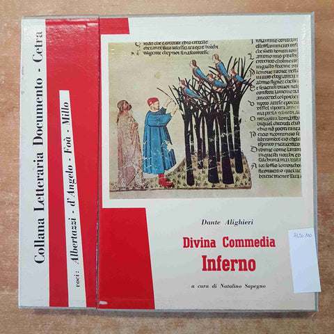 DIVINA COMMEDIA: INFERNO 6 VINILI 33 GIRI CETRA + LIBRO ALBERTAZZI FOA' sapegno