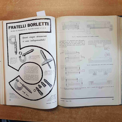 MACCHINE RASSEGNA TECNICA INDUSTRIA METALMECCANICA 6 numeri GENNAIO-GIUGNO 1958