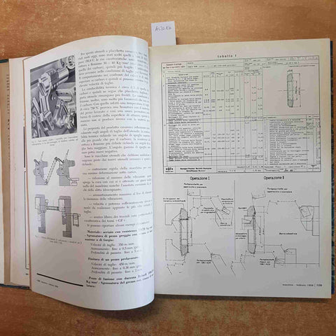 MACCHINE RASSEGNA TECNICA INDUSTRIA METALMECCANICA 5 numeri GENNAIO-MAGGIO 1959