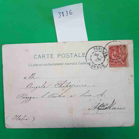 CARTOLINA PARIGI EXPOSITION UNIVERSELLE 1900 esposizione universale PARIS