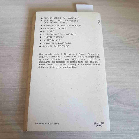 BUONE NOTIZIE DAL VATICANO - ROBERT SILVERBERG - MONDADORI - 1979