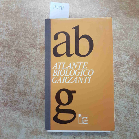 ATLANTE BIOLOGICO GARZANTI 1971 BIOLOGIA prima edizione illustrato