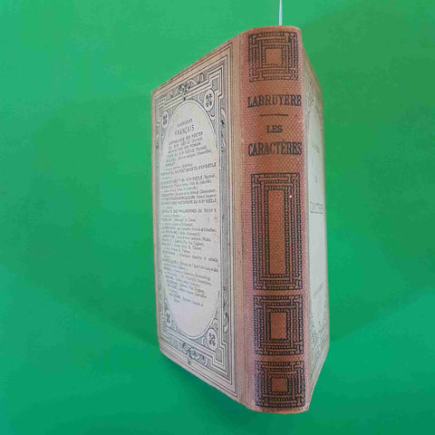 LA BRUYERE - LES CARACTERES OU LES MOEURS DE CE SIECLE 1953 HACHETTE