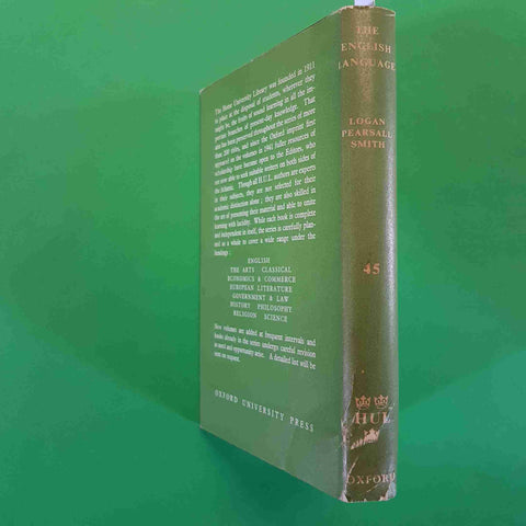 THE ENGLISH LANGUAGE - LOGAN PEARSALL SMITH 1960 OXFORD UNIVERSITY