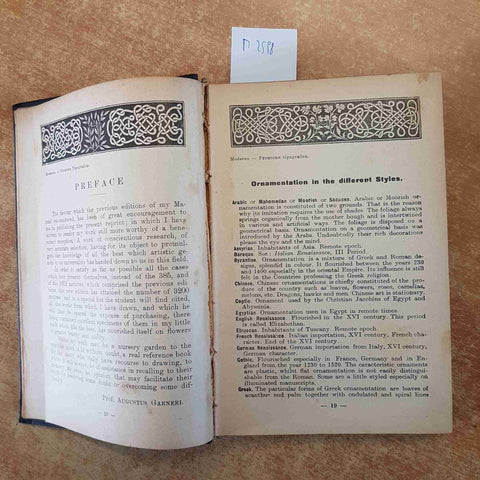 L'ORNATO VADEMECUM PER ARCHITETTI CERAMISTI PITTORI 1932 A. GARNERI - PARAVIA