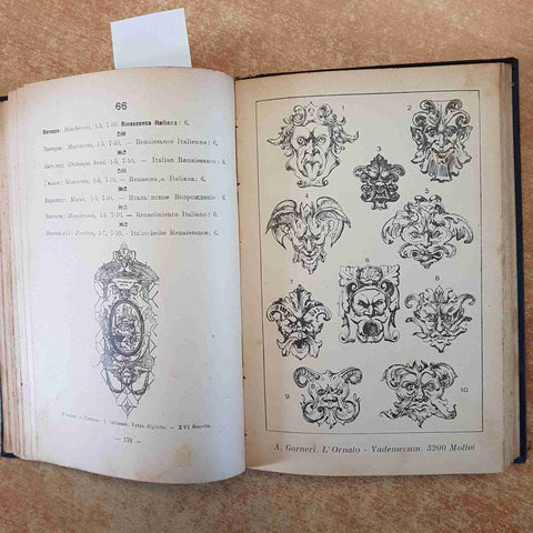 L'ORNATO VADEMECUM PER ARCHITETTI CERAMISTI PITTORI 1932 A. GARNERI - PARAVIA