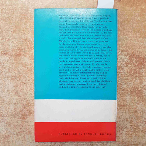 A HISTORY OF MODERN FRANCE 1 OLD REGIME AND REVOLUTION 1715-1799 COBBAN PENGUIN
