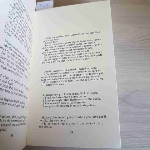 IL PROFETA - GIBRAN KAHLIL GIBRAN - GUANDA - QUADERNI DELLA FENICE 25 - 1977