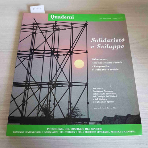 SOLIDARIETA' E SVILUPPO - QUADERNI - MARIA TERESA VINCI
