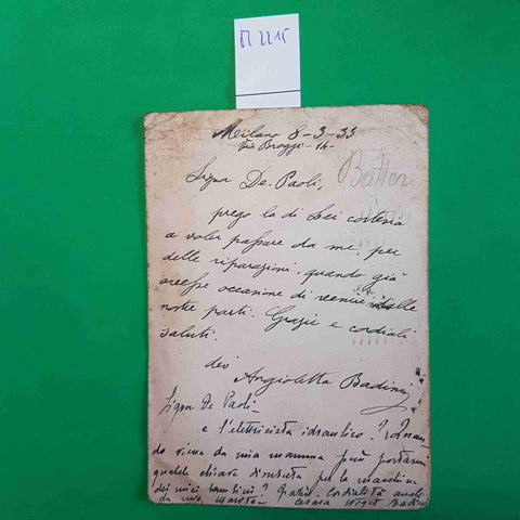 CARTOLINA POSTALE COLLE OPPIO - OPERE DEL REGIME ROMA 1933