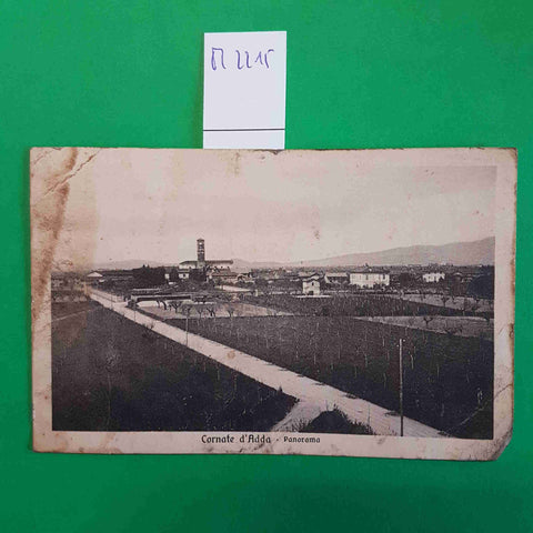 CARTOLINA CORNATE D'ADDA PANORAMA 1933