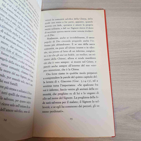 SULL'UNZIONE DEGLI INFERMI MEDITAZIONI TEOLOGICHE - KARL RAHNER - QUERINIANA