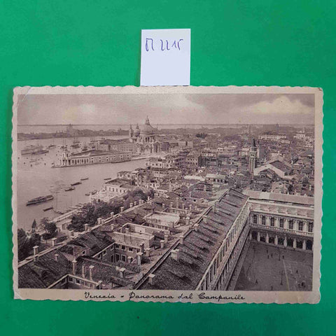 CARTOLINA VENEZIA PANORAMA DAL CAMPANILE timbrata 1938