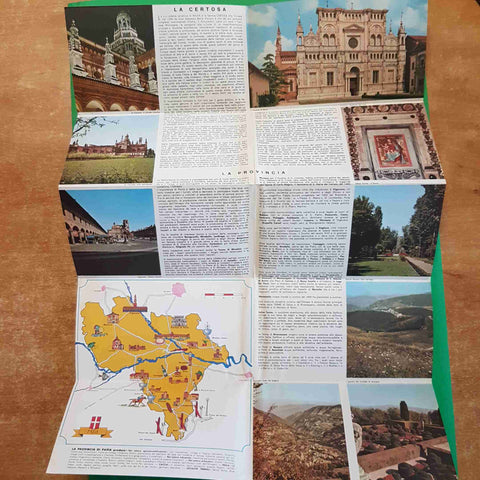 GUIDA A POSTER: PAVIA CITTA' ROMANICA + CERTOSA VIGEVANO MONTE PENICE a colori