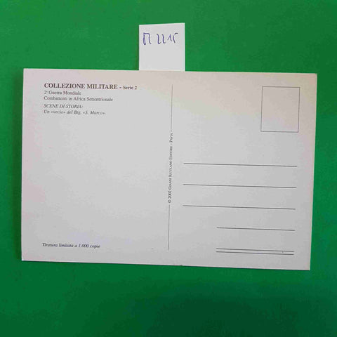 CARTOLINA COLLEZIONE MILITARE serie 2 COMBATTENTI IN AFRICA vecio BTG S. MARCO
