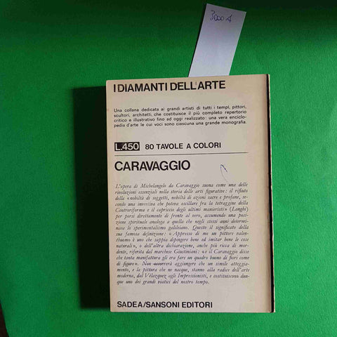 CARAVAGGIO i diamanti dell'arte STEFANO BOTTARI 1966 SADEA SANSONI