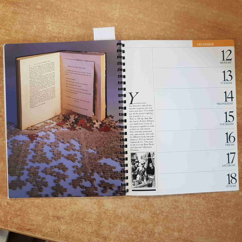 THE LIBRARY OF CONGRESS 1988 ENGAGEMENT CALENDAR galison books NEW YORK