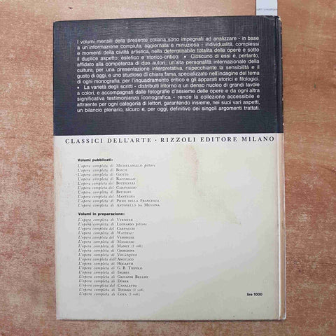 L'OPERA COMPLETA DI ANTONELLO DA MESSINA 1967 CLASSICI DELL'ARTE RIZZOLI