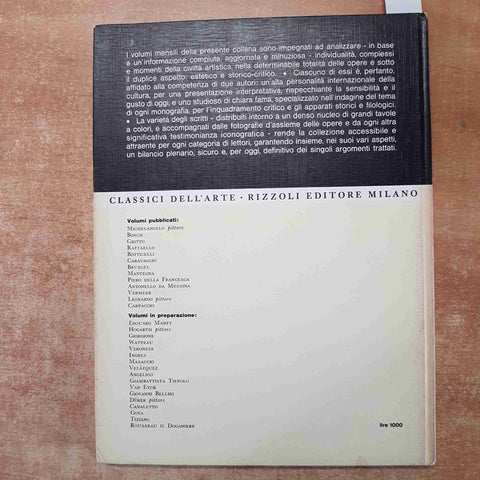 L'OPERA COMPLETA DI CARPACCIO 1967 CLASSICI DELL'ARTE RIZZOLI