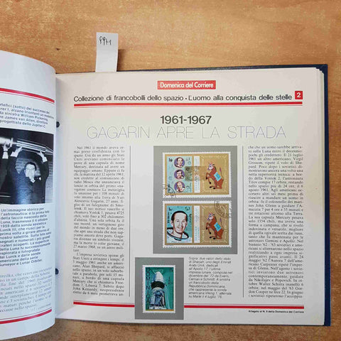 COLLEZIONE DI FRANCOBOLLI DELLO SPAZIO completo 1978 DOMENICA DEL CORRIERE renzi