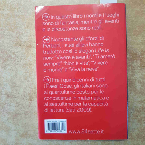 PERLE AI PORCI DIARIO DI UN ANNO IN CATTEDRA. DA CAROGNA scuola RIZZOLI PERBONI