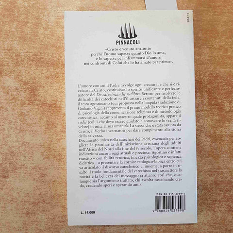 IL CATECHISMO DI SANT'AGOSTINO - Giuliano Vigini 1998 SAN PAOLO