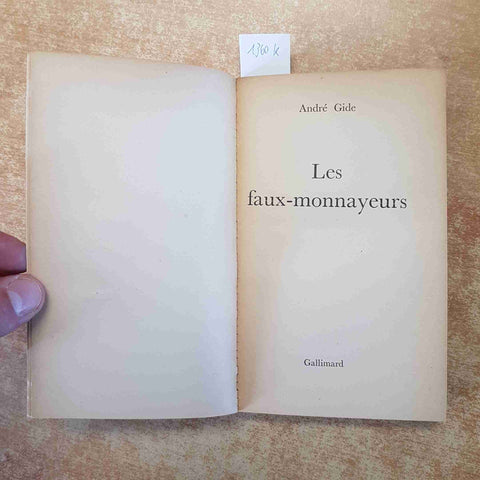 ANDRE' GIDE - LES FAUX-MONNAYEURS 1975 FOLIO GALLIMARD