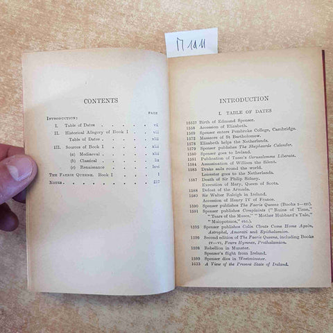 EDMUND SPENSER - THE FAERIE QUEENE book 1 CAMBRIDGE UNIVERSITY PRESS 1964