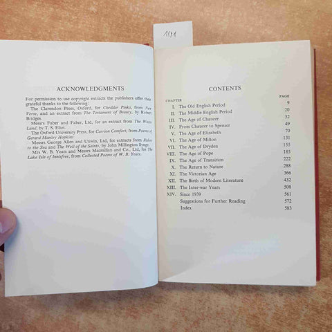 A HISTORY OF ENGLISH LITERATURE - EDWARD ALBERT 1965 GEORGE HARRAP