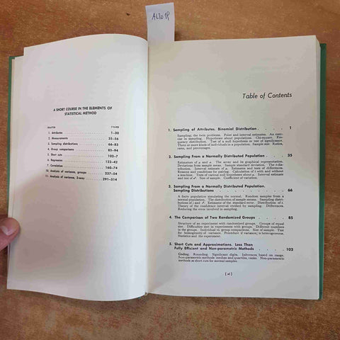 STATISTICAL METHODS APPLIED TO EXPERIMENTS IN AGRICOLTURE AND BIOLOGY snedecor