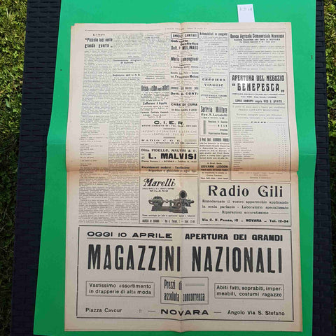 L'ITALIA GIOVANE 10APRILE 1937 QUADRO PANORAMICO DELLA VITA DELL'IMPERO TEME
