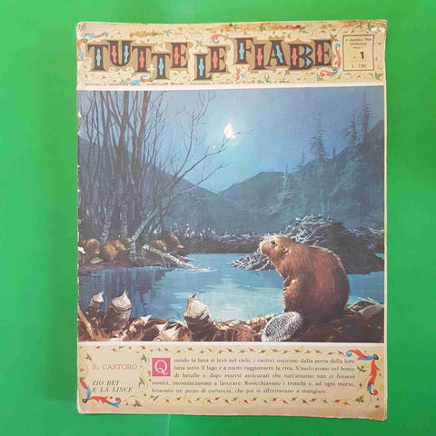 TUTTE LE FIABE n° 1 SETTIMANALE 6 DICEMBRE 1962 FABBRI andersen l'usignolo