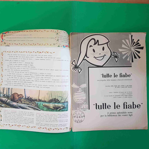 TUTTE LE FIABE n° 1 SETTIMANALE 6 DICEMBRE 1962 FABBRI andersen l'usignolo