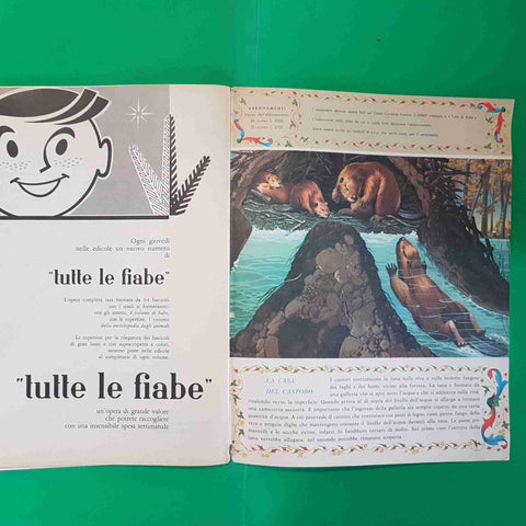 TUTTE LE FIABE n° 1 SETTIMANALE 6 DICEMBRE 1962 FABBRI andersen l'usignolo