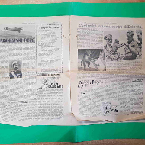 CORRIERE DEI PICCOLI 12 DEL 22 MARZO 1936 romolino romoletto, duca degli abruzzi
