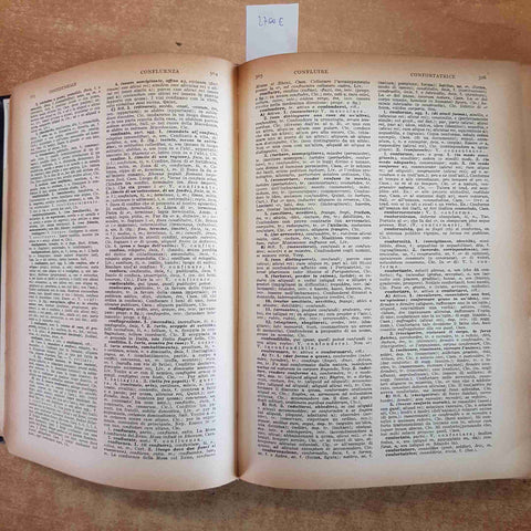 DIZIONARIO ITALIANO - LATINO BADELLINO volume secondo 1964 ROSENBERG E SELLIER