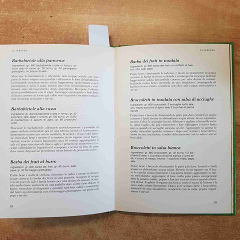 LE INSALATE E LE VERDURE i segreti della cucina VALLARDI 1987 ricette e consigli