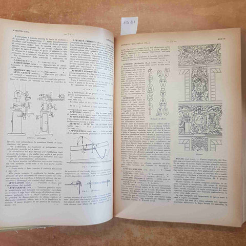 DIZIONARIO TECNICO INDUSTRIALE 1944 ALBENGA PERUCCA UTET 2 volumi da restaurare!