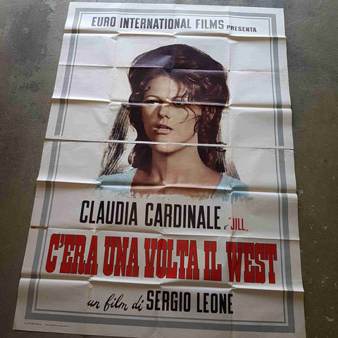 C'ERA UNA VOLTA IL WEST poster locandina 140X196 SERGIO LEONE CLAUDIA CARDINALE