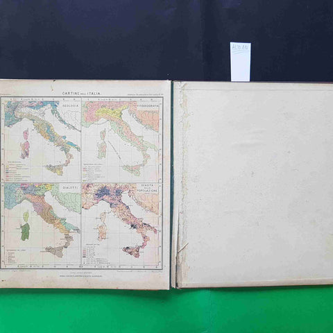 ATLANTE GEOGRAFICO METODICO dr. PASANISI 1900 EDITRICE DANTE ALIGHIERI