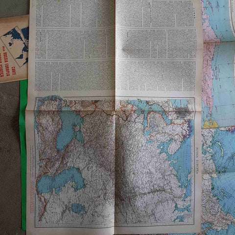 CARTE DELLA RUSSIA EUROPEA ASIATICA E DEGLI OCEANI consociazione turistica itali