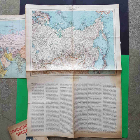 CARTE DELLA RUSSIA EUROPEA ASIATICA E DEGLI OCEANI consociazione turistica itali