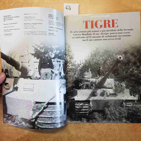 TIGRE CARRO ARMATO carri armati corazzati MILITARIA WAR SET DOCUMENTI ILLUS 2005