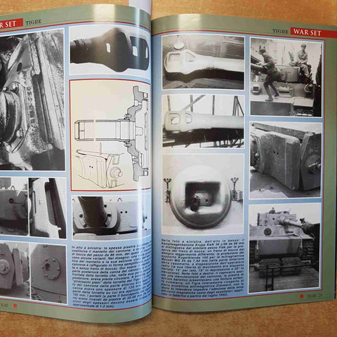 TIGRE CARRO ARMATO carri armati corazzati MILITARIA WAR SET DOCUMENTI ILLUS 2005