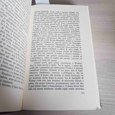 VITA DI GOETHE senza sovraccoperta!!! ITALO ALIGHIERO CHIUSANO - RUSCONI - 1981