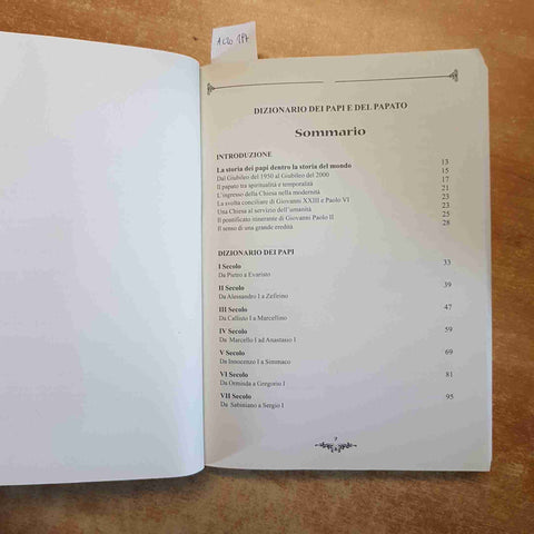 DIZIONARIO DEI PAPI E DEL PAPATO - ALCESTE SANTINI 2000 ELLEU MULTIMEDIA