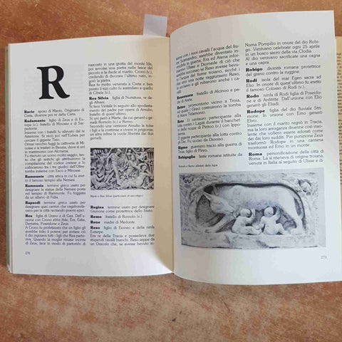 DIZIONARIO ILLUSTRATO DI MITOLOGIA CLASSICA miti eroi dei leggende 1985 LA SPIGA