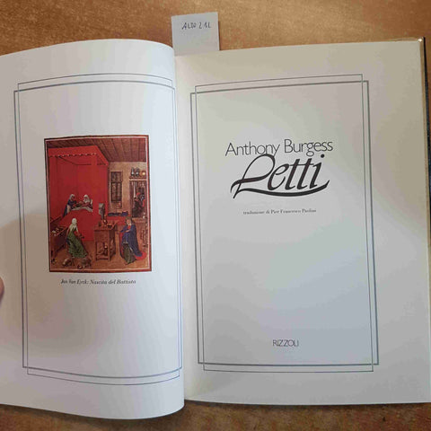 ANTHONY BURGESS - LETTI 1982 RIZZOLI